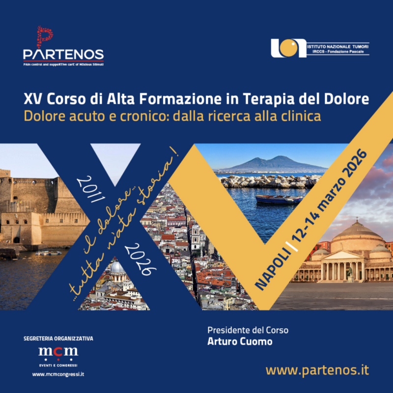 XV CORSO DI ALTA FORMAZIONE IN TERAPIA DEL DOLORE